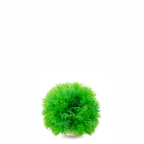 JK Tráva guľa zelená, akvarijná plastová rastlinka