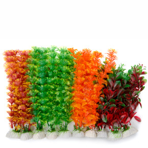 JK MIX medium, akvarijná plastová rastlinka