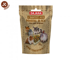 Dajana - COUNTRY MIX, Mineral block fruit & vitamins (ovocný minerálne kameň) | © copyright jk animals, všetky práva vyhradené