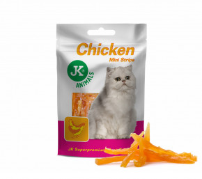 JK superpremium MEAT SNACK CAT CHICKEN STRIPS - sušené kuracie prúžky pre mačky | © copyright jk animals, všetky práva vyhradené