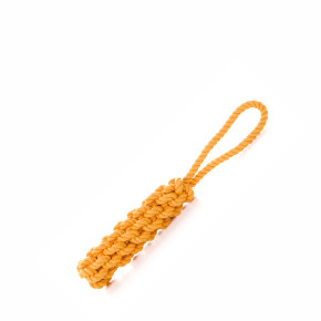 Bavlnené preťahovadlo oranžové 40 cm, bavlnená hračka