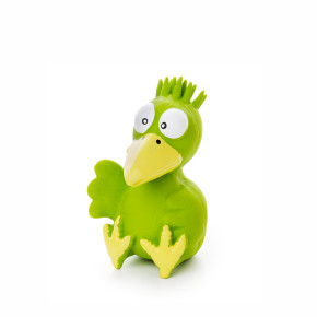 Latexové vtáča zelené, cca 13 cm, latexová hračka