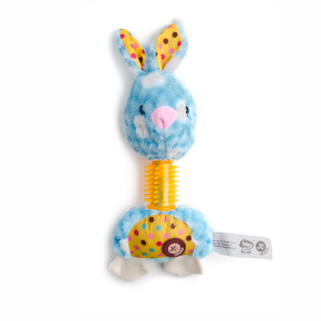 Plyšový králik s TPR krkom, plyšová pískacia hračka