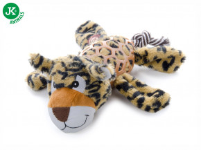 JK ANIMALS Levhart, plyšová pískacia hračka s TPR prvkami | © copyright jk animals, všetky práva vyhradené