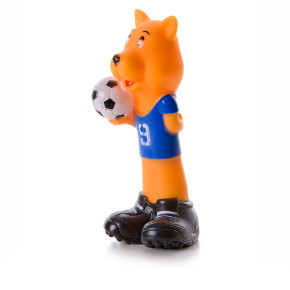 JK Vinylový pes – futbal 16,5 cm – vinylová (gumová) hračka