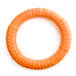JK Magic Ring oranžový 27 cm, odolná hračka z EVA peny