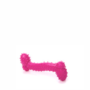 JK TPR - kosť ružová, odolná (gumová) hračka z termoplastickej gumy