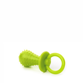  TPR - Zelený cumlík, odolná (gumová) hračka z termoplastické pryže