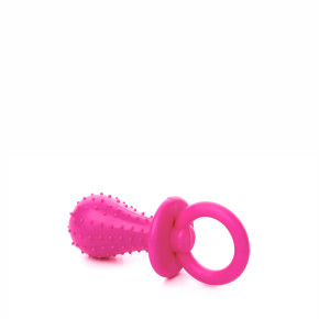 TPR - Ružový cumlík, odolná (gumová) hračka z termoplastickej gumy