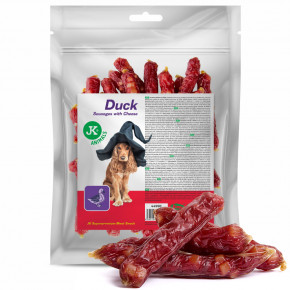 JK ANIMALS Meat Snack Duck Meat Sausages With Cheese | © copyright jk animals, všetky práva vyhradené