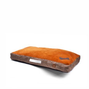 Matrace Bono XL, oranžovo-hnedá, 110 cm, vysoká matrace pre psov