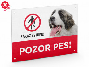 JK ANIMALS Plastová tabuľka na plot "POZOR PES" | © copyright jk animals, všetky práva vyhradené
