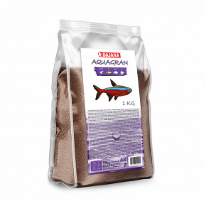 Dajana Aquagran granulované krmivo pre akváriové ryby, veľkosť S, 1 kg, pre všetky druhy mäsožravých a všežravých tropických akváriových rýb