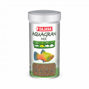 Dajana Aquagran Mix, granule – krmivo, veľkosť S, 250 ml