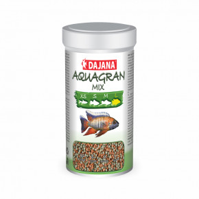 Dajana Aquagran Mix, granule – krmivo, veľkosť L, 250 ml