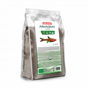 Dajana Aquagran Mix granulované krmivo pre akváriové ryby, veľkosť XS, 1 kg, pre všetky druhy všežravých a bylinožravých tropických akváriových rýb
