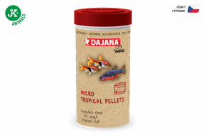 Dajana Micro Tropical pellets 100 ml | © copyright jk animals, všetky práva vyhradené