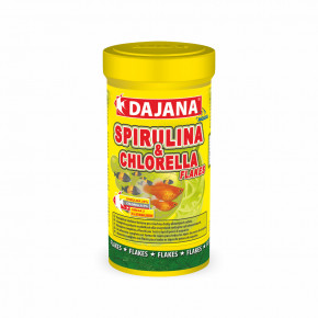 Dajana Spirulina & Chlorella Flakes, vločky – krmivo, 100 ml