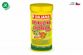 Dajana Spirulina & Chlorella Flakes, krmivo pre vločky, 100 ml © copyright jk animals, všetky práva vyhradené