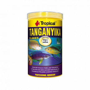 Tropical, Tanganyika Flakes, 250 ml, mnohozložkové krmivo pre cichlidy z jazera Tanganika