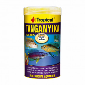 Tropical, Tanganyika Flakes, 1 000 ml, mnohozložkové krmivo pre cichlidy z jezera Tanganika