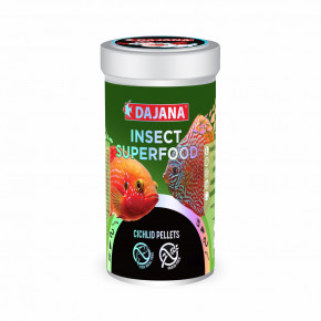 Dajana ISF Cichlid Pellets, pelety – krmivo, 250 ml (insect superfood)