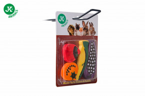 JK ANIMALS, mix hračiek ovocia z dreva, 2–6 cm, hračka pre hlodavce © copyright jk animals, všetky práva vyhradené