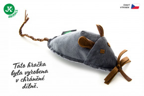JK ANIMALS, myška, textilná hračka pre mačky, šedá, 18 cm © copyright jk animals, všetky práva vyhradené