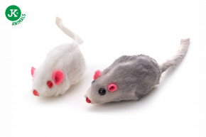 JK ANIMALS Malé myšky, 12 ks, chlpatá hračka pre mačky z pravej králičej kožušiny | © copyright jk animals, všetky práva vyhradené