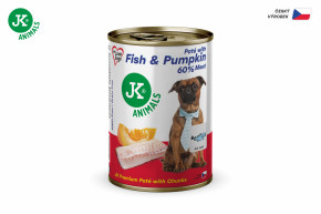 JK ANIMALS Fish & Pumpkin, Premium Paté with Chunks | © copyright jk animals, všetky práva vyhradené