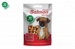 JK ANIMALS Sušené lososové mini kúsky pre šteňatá, mini mäsová šteňacia maškrta (Puppies Salmon Mini Bits Meat Snack), 50 g © copyright jk animals, všetky práva vyhradené