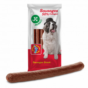 Uhorské klobásy s kolagénom, kolagénová maškrta pre psy s obsahom 50 % kolagénu, 850 g, 2 cm × 30 cm