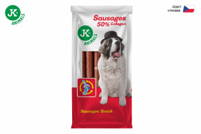 JK Animals Uhorské klobásy s kolagénom, kolagénová maškrta pre psov s obsahom 50% kolagénu, 850 g, 2 cm × 30 cm © copyright jk animals, všetky práva vyhradené