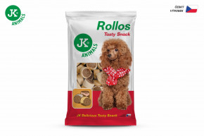 JK Animals Rollos Tasty Snack Marrow, špikový Rollos, pečená maškrta pre psov, 500 g © copyright jk animals, všetky práva vyhradené