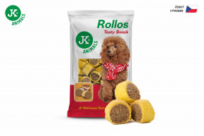 JK Animals Rollos Tasty Snack Poultry, hydinový Rollos, pečená maškrta pre psov, 500 g © copyright jk animals, všetky práva vyhradené
