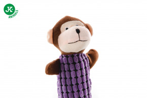 JK ANIMALS, plyšová opička Long, dlhá plyšová pískacia hračka pre psov, 28 cm © copyright jk animals, všetky práva vyhradené