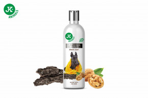 JK ANIMALS Šampón pre tmavú srsť sa zjemňujúcimi účinkami, 250 ml | © copyright jk animals, všetky práva vyhradené