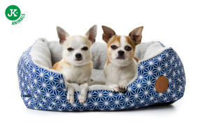 JK ANIMALS, pelech Blue, pohodlný pelech pre psov, modrý - hviezdy, 61×49×17 cm © copyright jk animals, všetky práva vyhradené