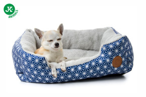 JK ANIMALS, pelech Blue, pohodlný pelech pre psov, modrý - hviezdy, 61×49×17 cm © copyright jk animals, všetky práva vyhradené