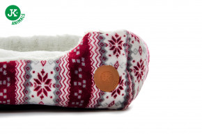 JK ANIMALS, pelech X-Mas M, vianočný pohodlný pelech pre psov, 70×55×20 cm © copyright jk animals, všetky práva vyhradené