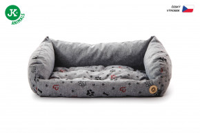 JK ANIMALS, kanape Grey Lux M, pohodlné kanape pre malých a stredných psov, 65×45×20 cm © copyright jk animals, všetky práva vyhradené
