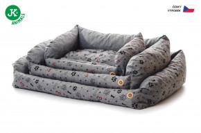JK ANIMALS, kanape Grey Lux M, pohodlné kanape pre malých a stredných psov, 65×45×20 cm © copyright jk animals, všetky práva vyhradené