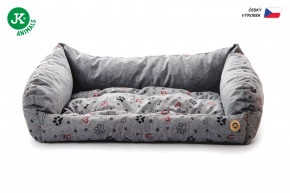 JK ANIMALS, kanape Grey Lux L, pohodlné kanape pre stredné a veľké psy, 90×65×20 cm © copyright jk animals, všetky práva vyhradené