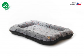 JK ANIMALS, poduška Grey Lux M, pohodlná poduška pre malých a stredných psov, 70×45 cm © copyright jk animals, všetky práva vyhradené