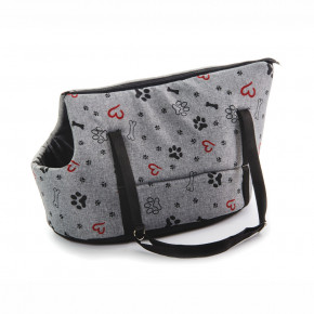 Taška Grey Lux M, 50 cm, štýlová taška pre malé a stredné psy