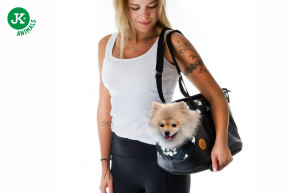 JK ANIMALS, taška Labka čierna S, štýlová taška pre malých psov, čierna, 40×24×24 cm © copyright jk animals, všetky práva vyhradené