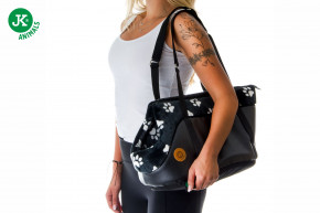 JK ANIMALS, taška Labka čierna S, štýlová taška pre malých psov, čierna, 40×24×24 cm © copyright jk animals, všetky práva vyhradené
