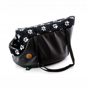 Taška Tlapka čierna M, 50 cm, štýlová taška pre malé a stredné psy