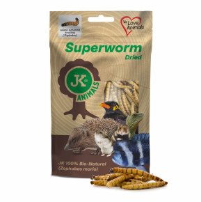 Sušený potemník brazílsky, Superworm Dried, 80 g, (Zophobas morio)