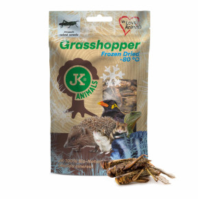Mrazom sušené saranče, Grasshopper Frozen Dried, 80 g, (Acrida cinerea)